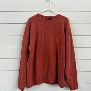 Guess Orange Crewneck Sweater with Cozy Fit